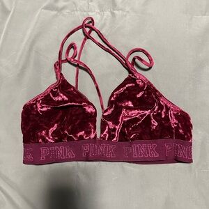 PINK Victoria's Secret Velvet Bralette
